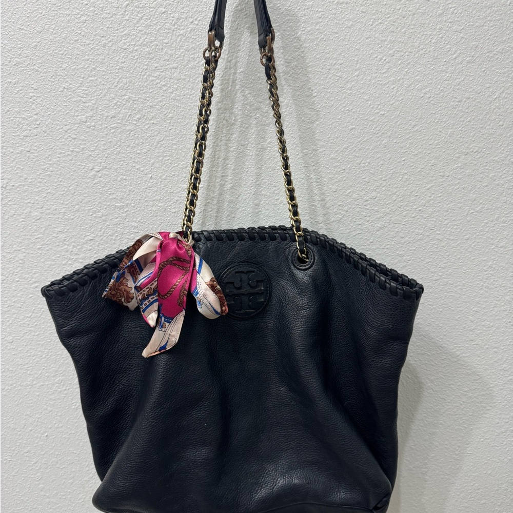 Tory Burch Leather Marion Tote Bag